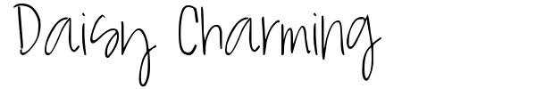 Daisy Charming font preview